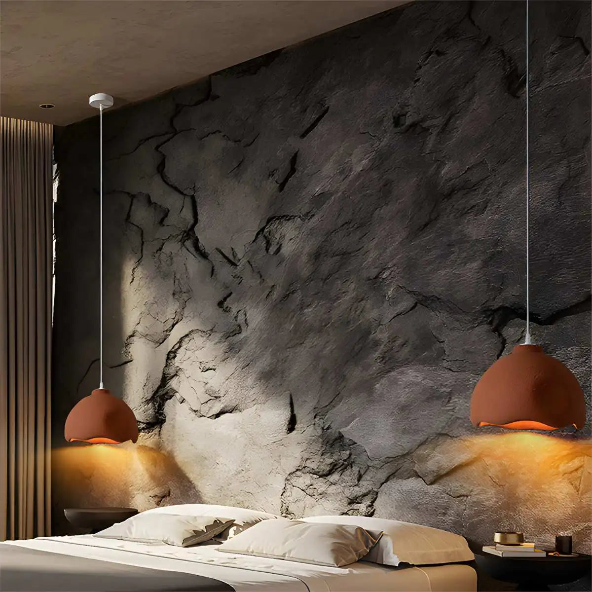 flairel Micro Cement Pendant Light for Kitchen Dining Area