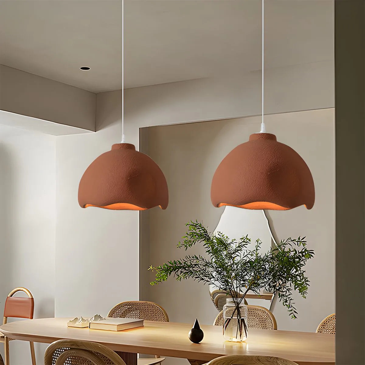 flairel Micro Cement Pendant Light for Kitchen Dining Area