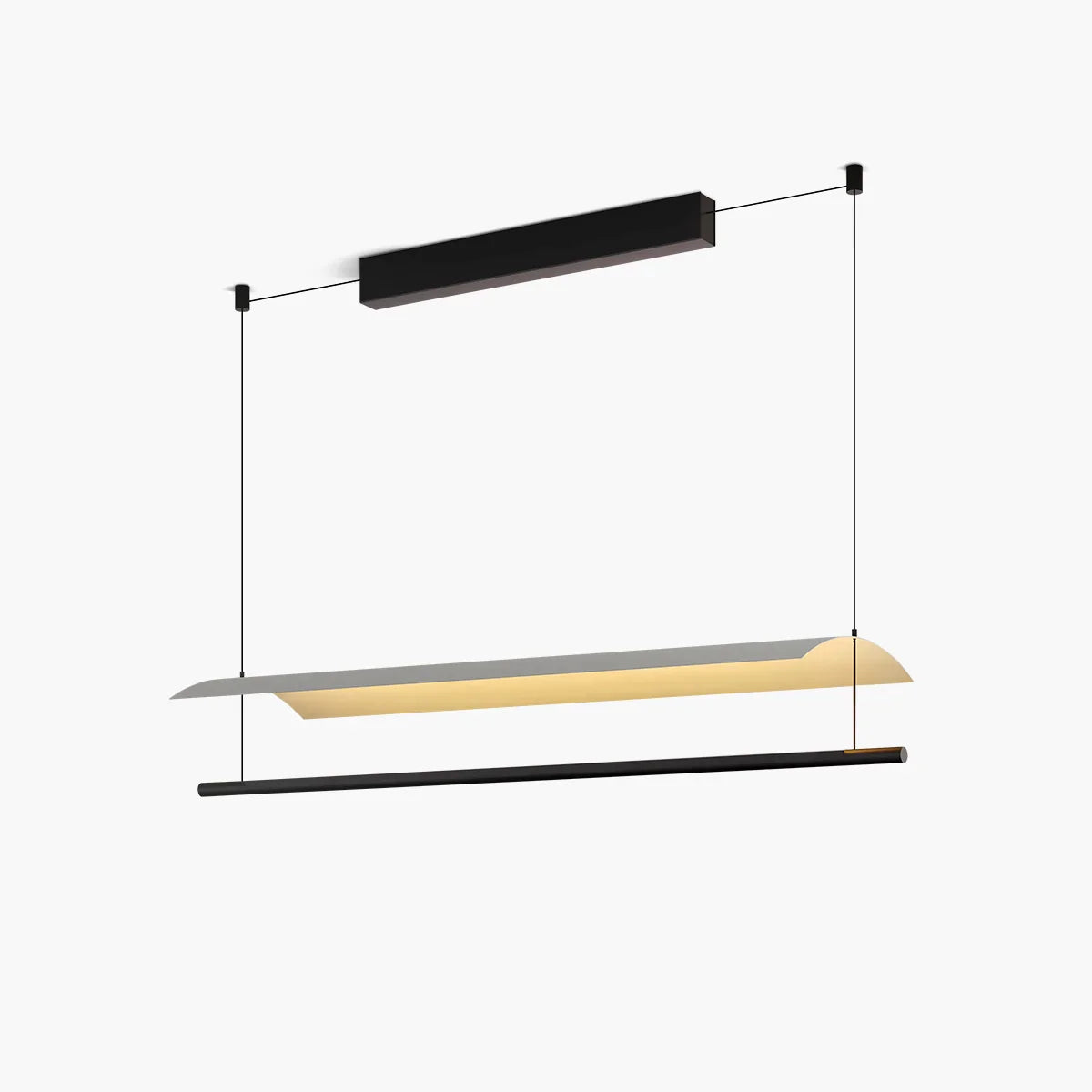 flairel Minimalist Tile Shape Dining Room Pendant Light