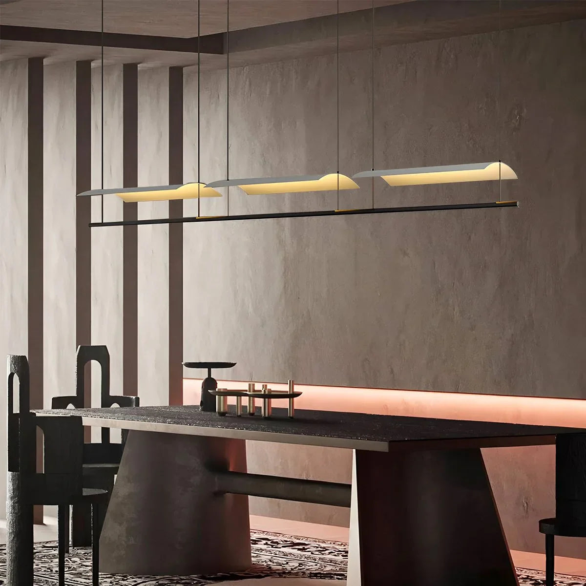 flairel Minimalist Tile Shape Dining Room Pendant Light