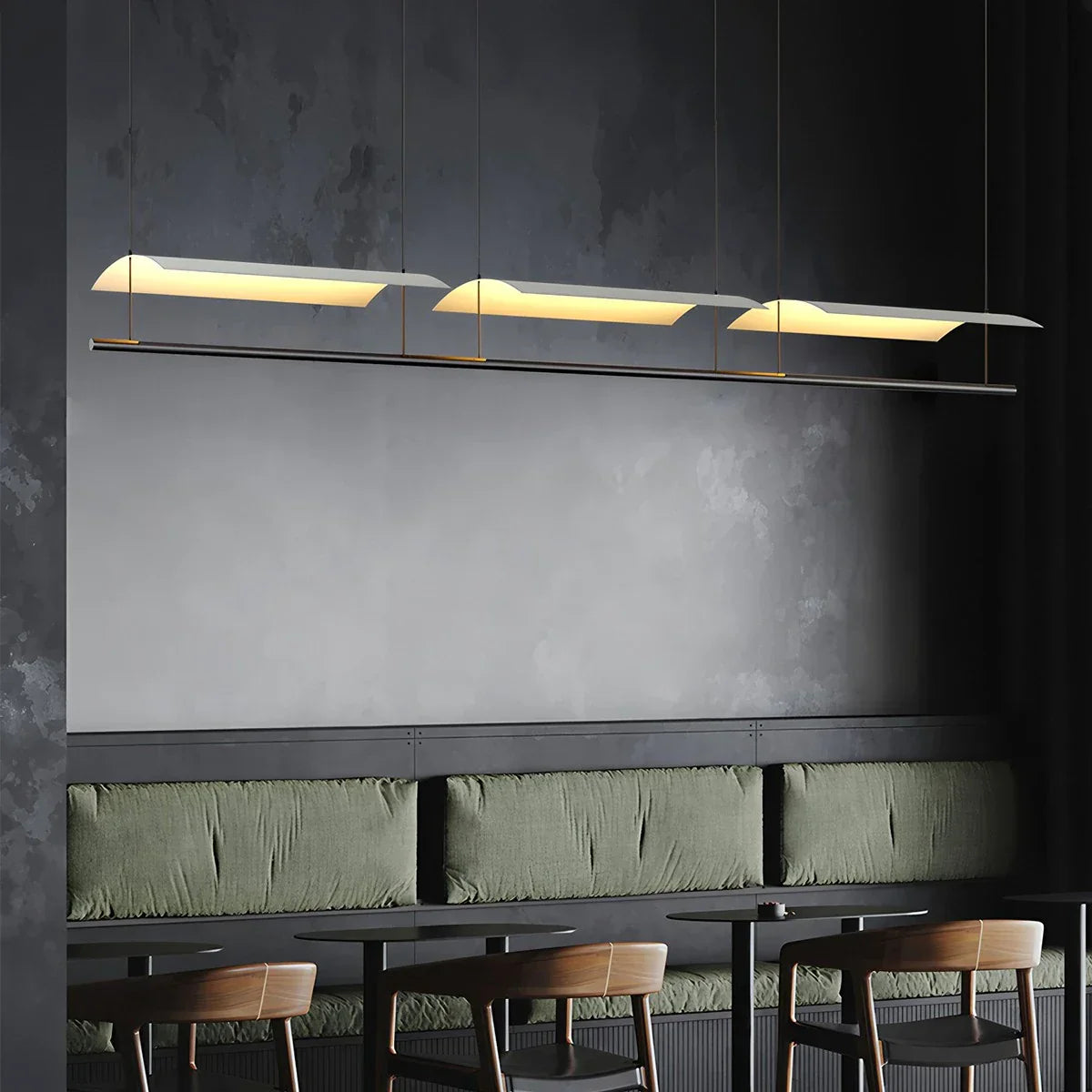 flairel Minimalist Tile Shape Dining Room Pendant Light