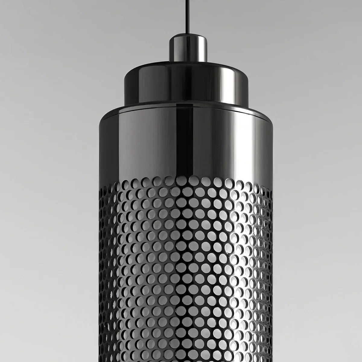 flairel Industrial Glass Pendant Light for Bedroom