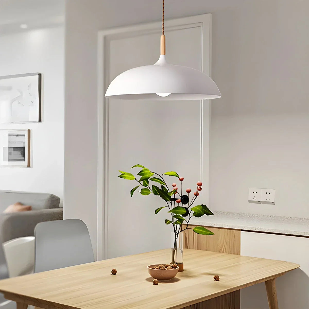 flairel Modern Dome Macaron Pendant Light for Kitchen Island