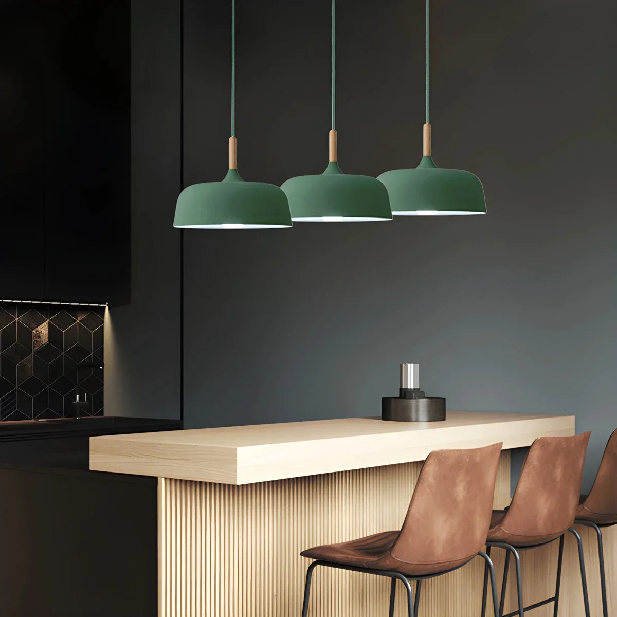 flairel Modern Dome Macaron Pendant Light for Kitchen Island