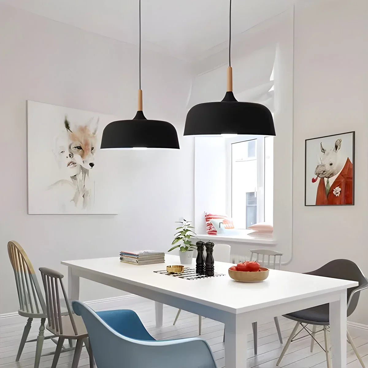 flairel Modern Dome Macaron Pendant Light for Kitchen Island