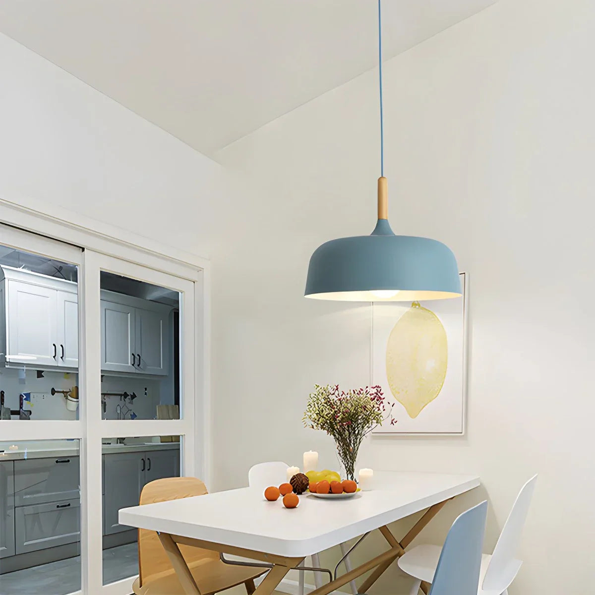 flairel Modern Dome Macaron Pendant Light for Kitchen Island
