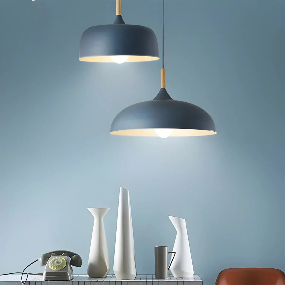 flairel Modern Dome Macaron Pendant Light for Kitchen Island