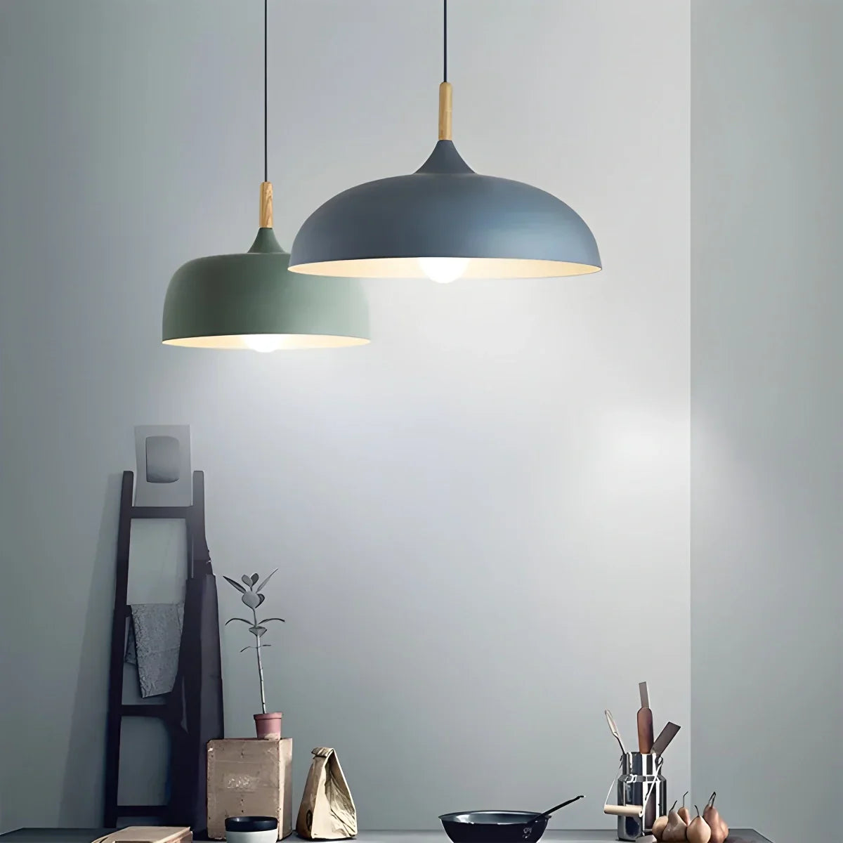 flairel Modern Dome Macaron Pendant Light for Kitchen Island