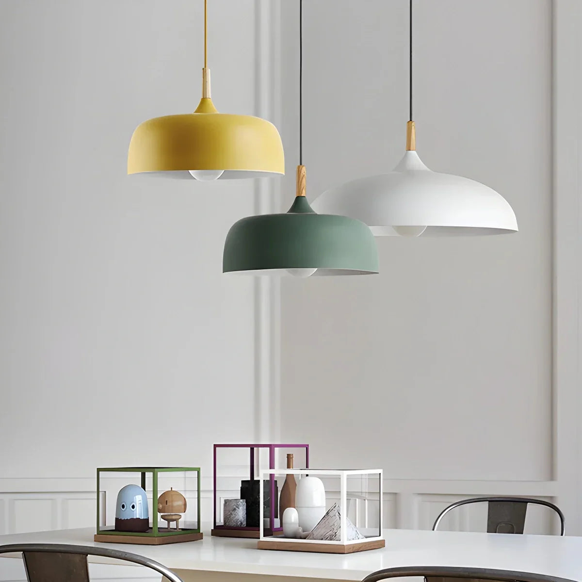 flairel Modern Dome Macaron Pendant Light for Kitchen Island