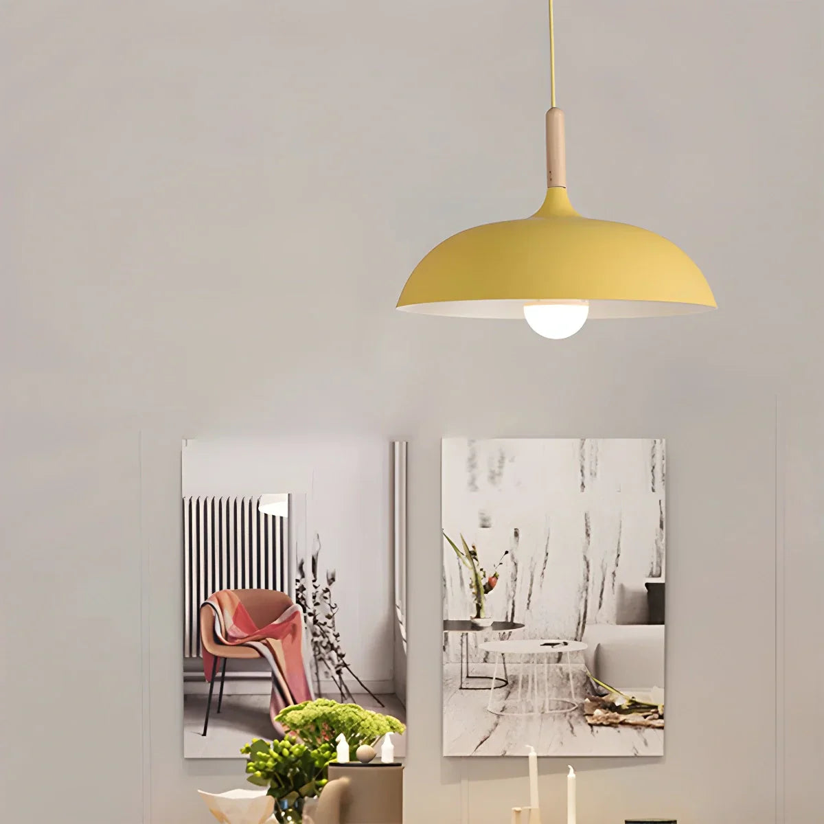 flairel Modern Dome Macaron Pendant Light for Kitchen Island