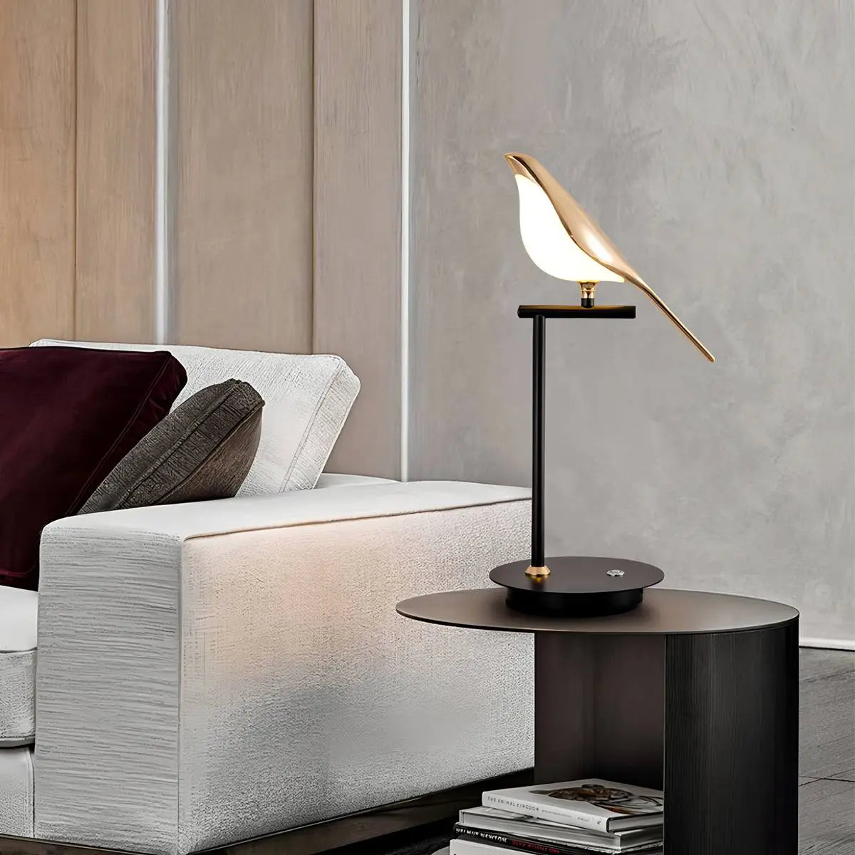 flairel Modern Gold Birds LED Chandelier