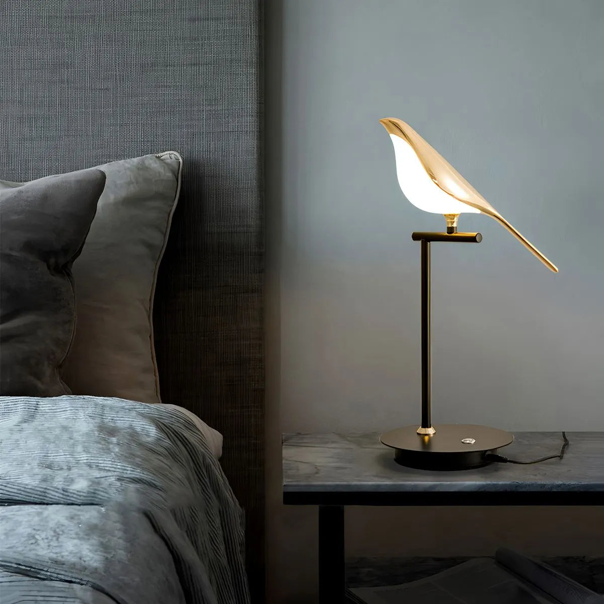 flairel Modern Gold Birds LED Chandelier
