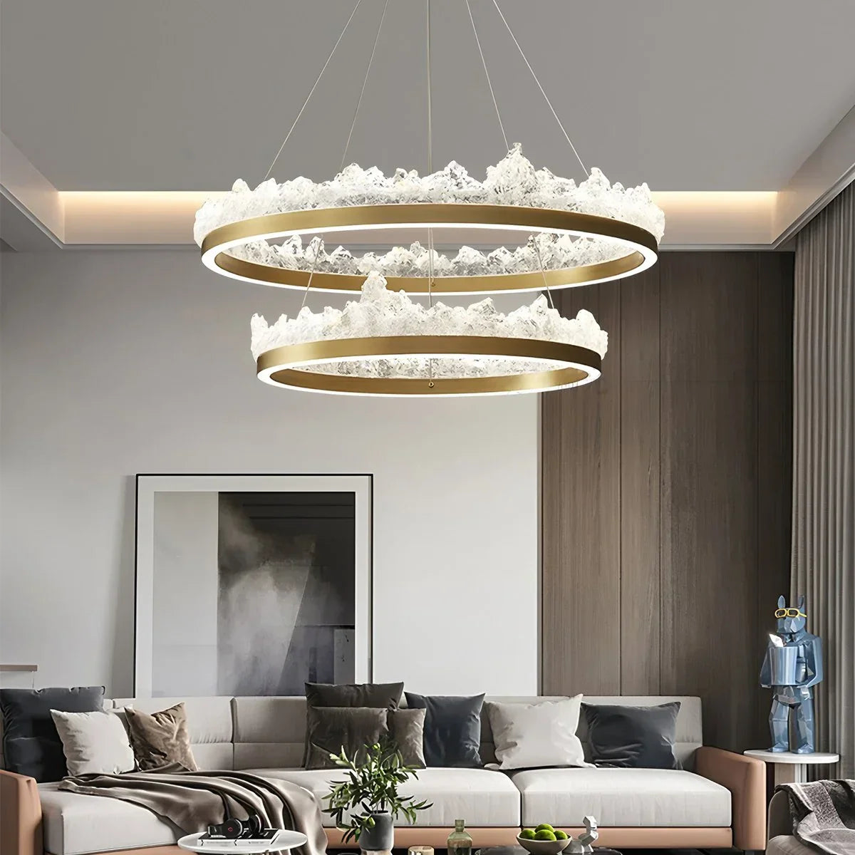 flairel Modern Light Luxury Iceberg Chandelier