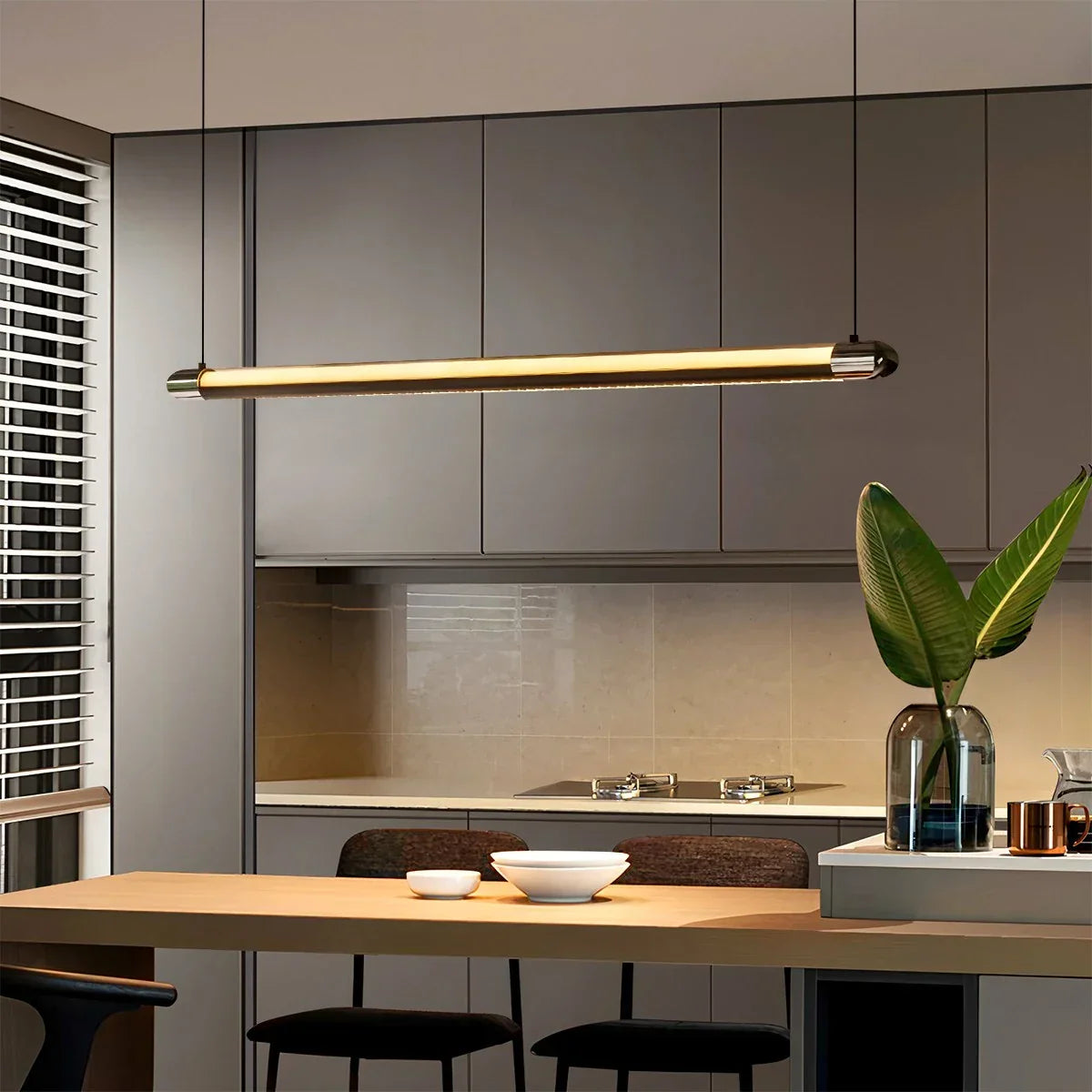 flairel Modern Light Luxury Linear Pendant Light