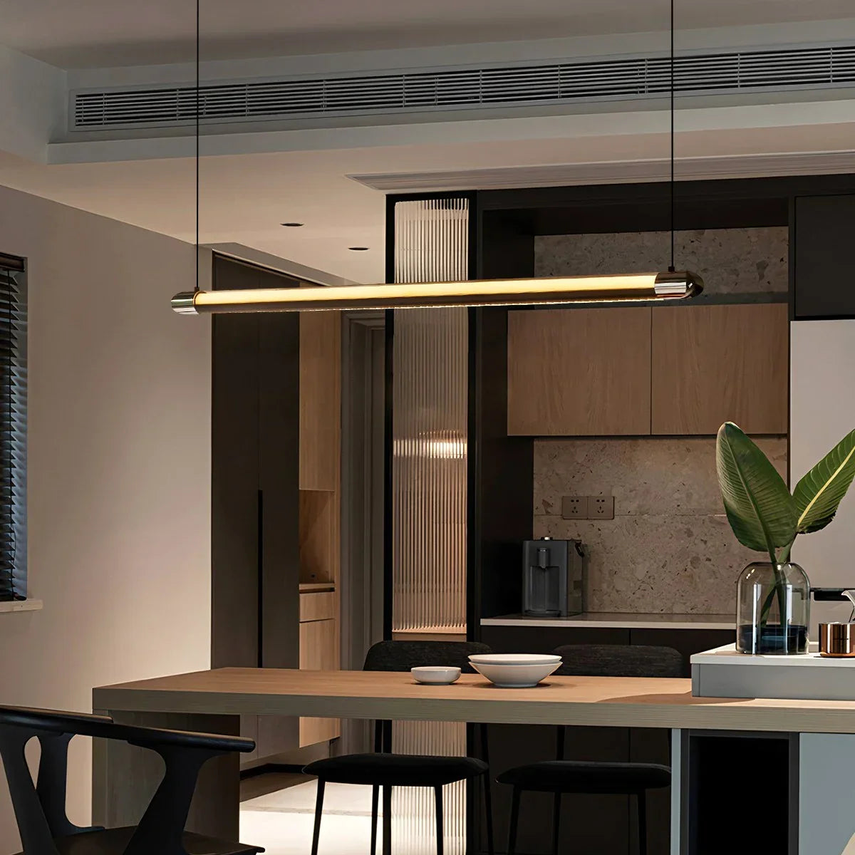 flairel Modern Light Luxury Linear Pendant Light
