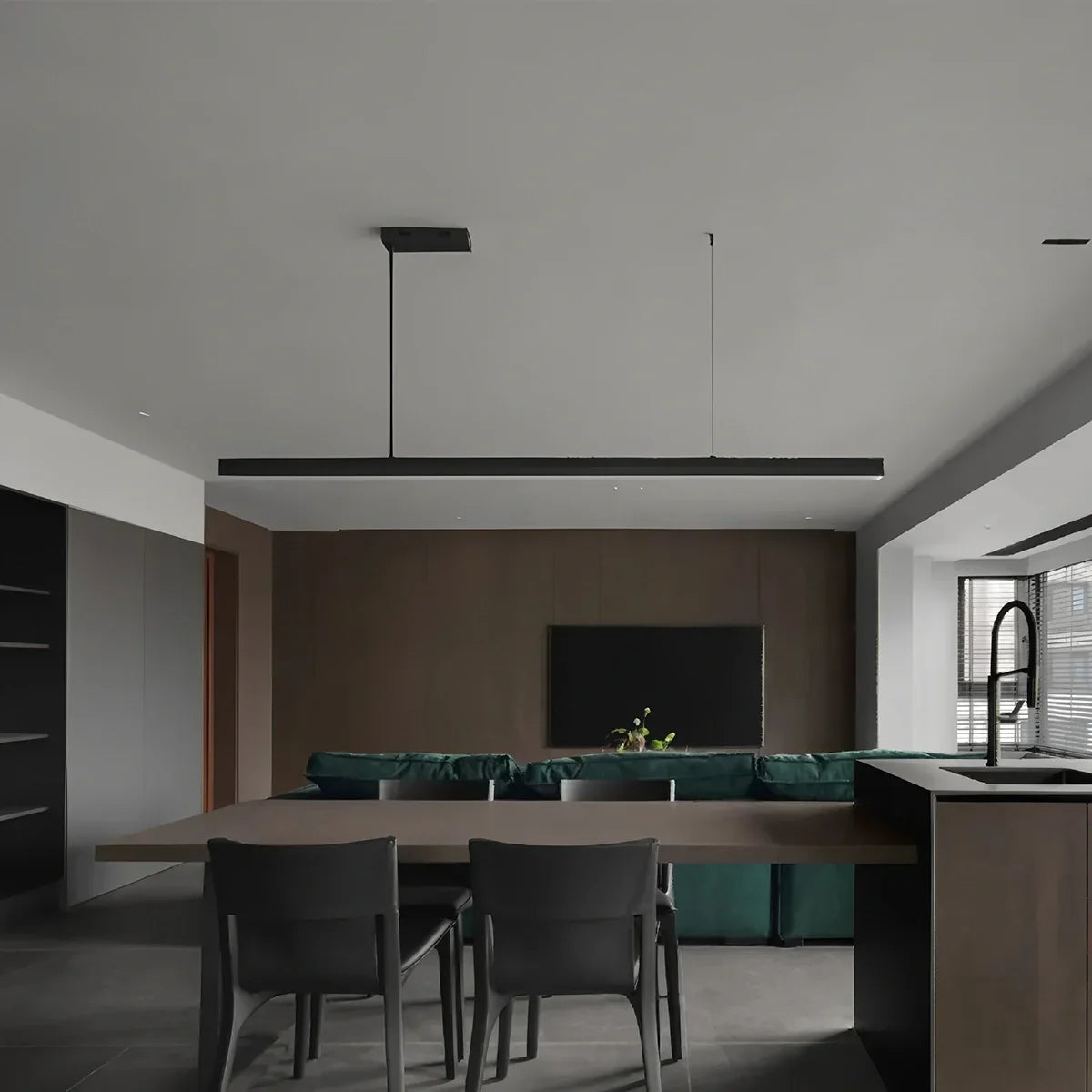flairel Modern Linear Pendant Light for Kitchen Island