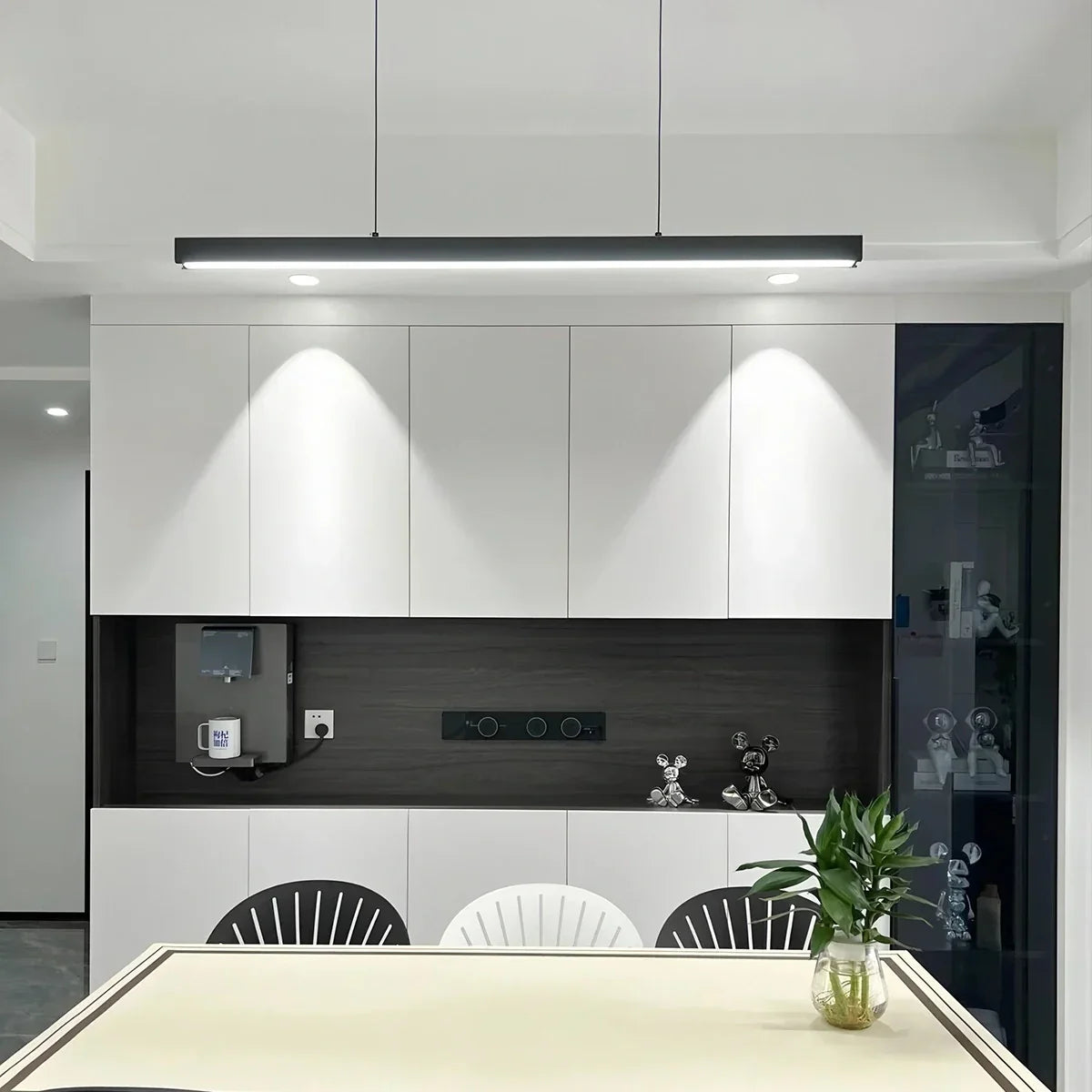 flairel Modern Linear Pendant Light for Kitchen Island