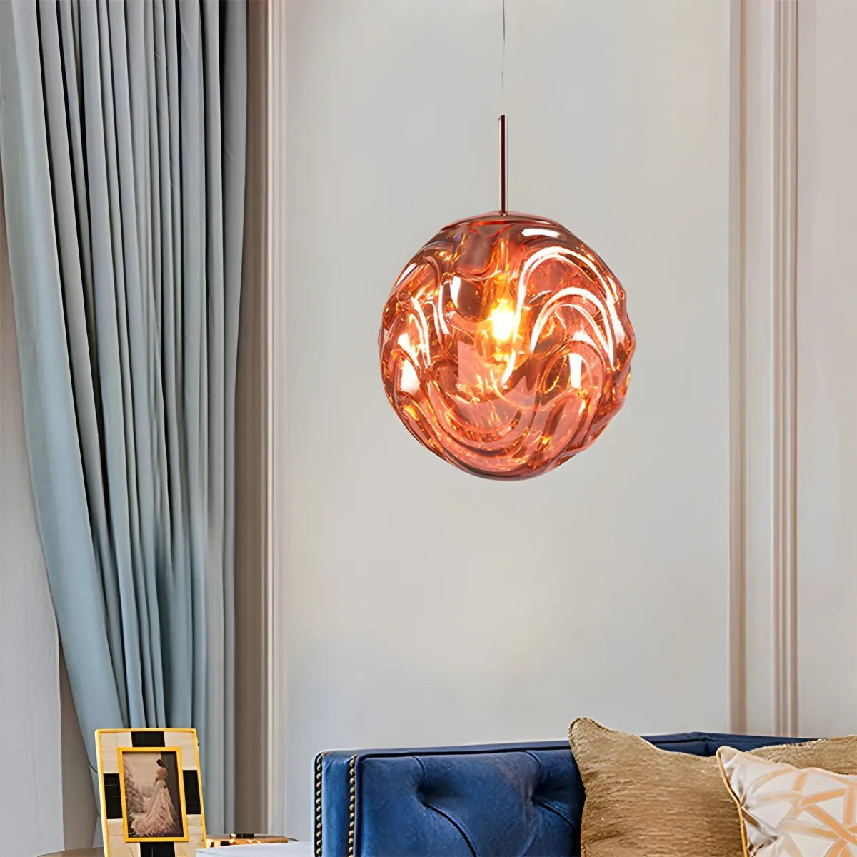 flairel Modern Sphere Pendant Light for Kitchen Dining Room