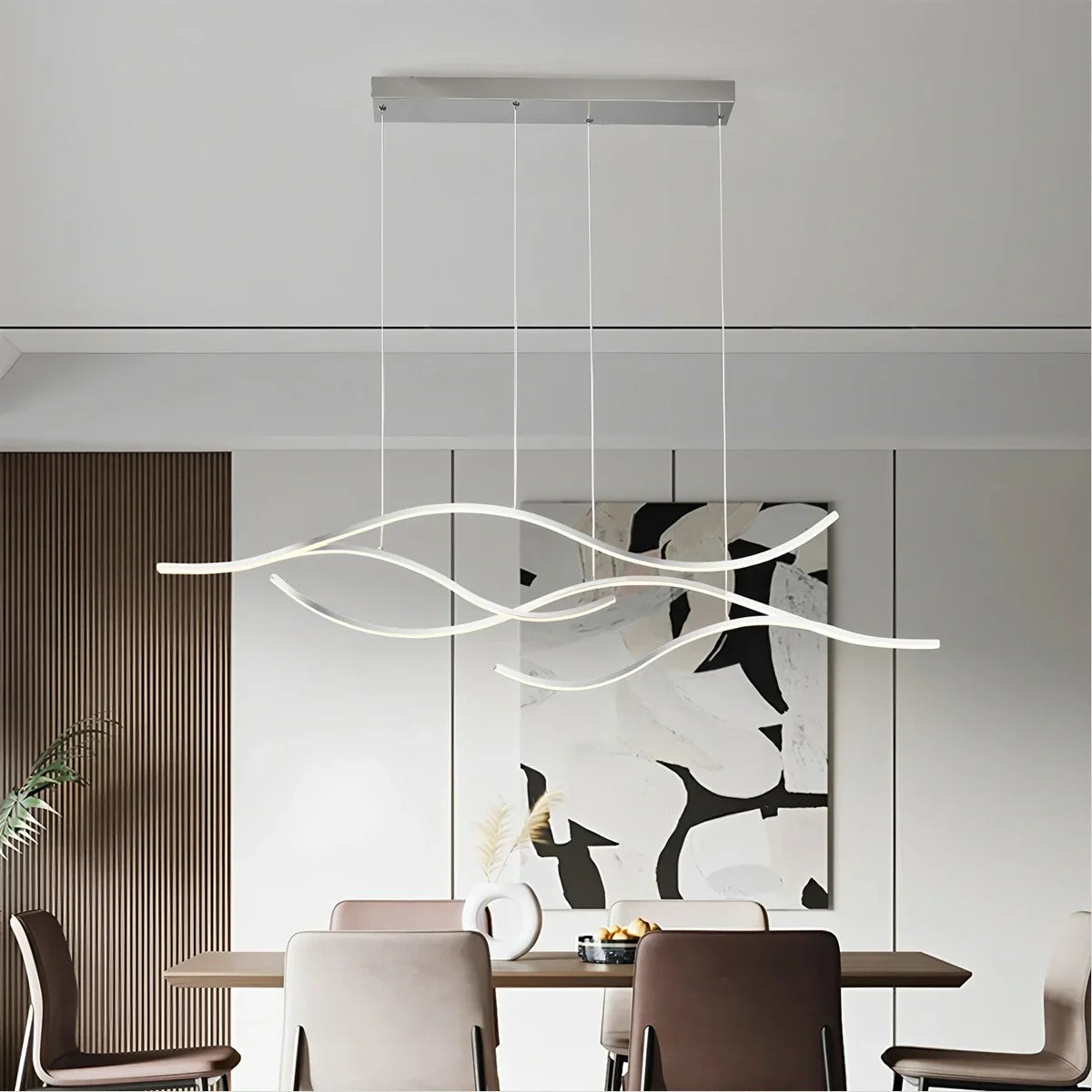 flairel Modern Waves Hanging Pendant Light