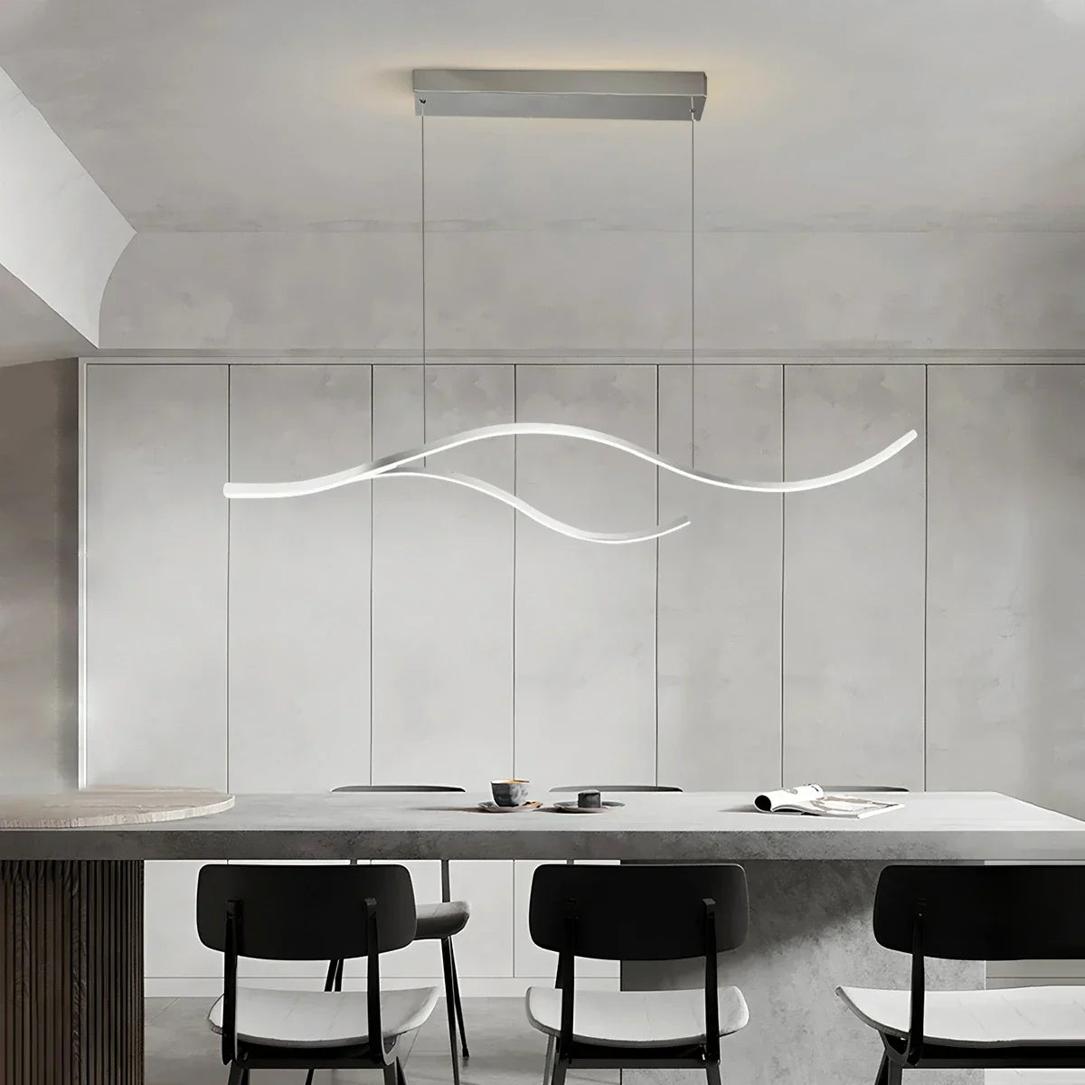 flairel Modern Waves Hanging Pendant Light