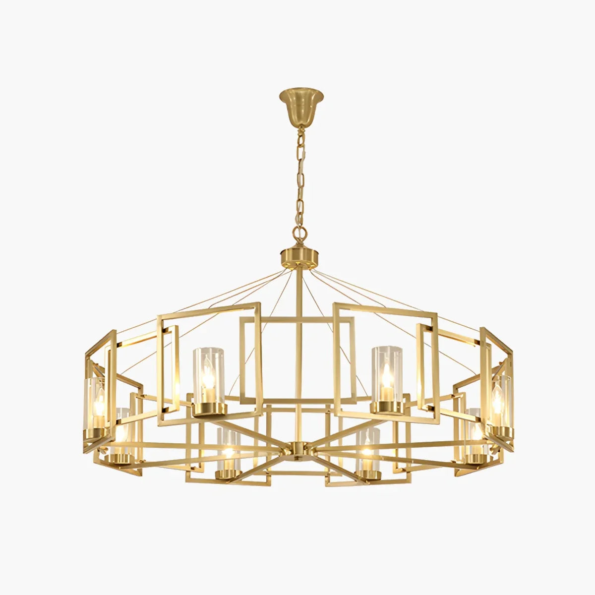 flairel Modern Luxury All Copper Chandelier