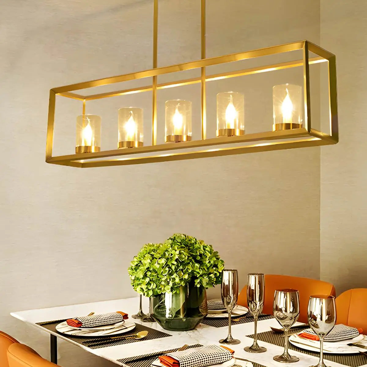 flairel Modern Luxury All Copper Chandelier