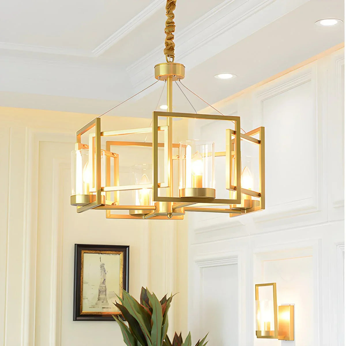 flairel Modern Luxury All Copper Chandelier