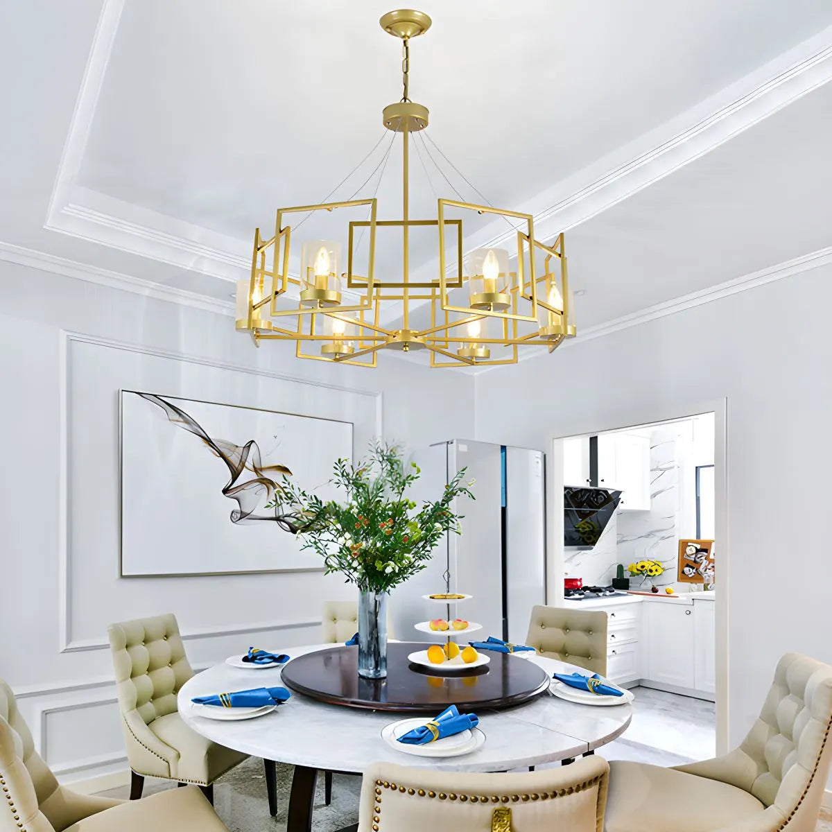 flairel Modern Luxury All Copper Chandelier
