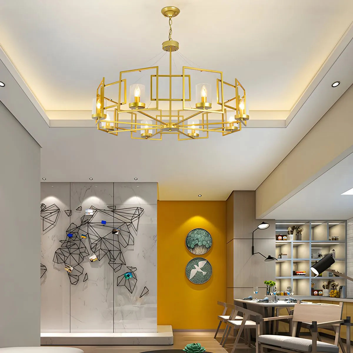 flairel Modern Luxury All Copper Chandelier