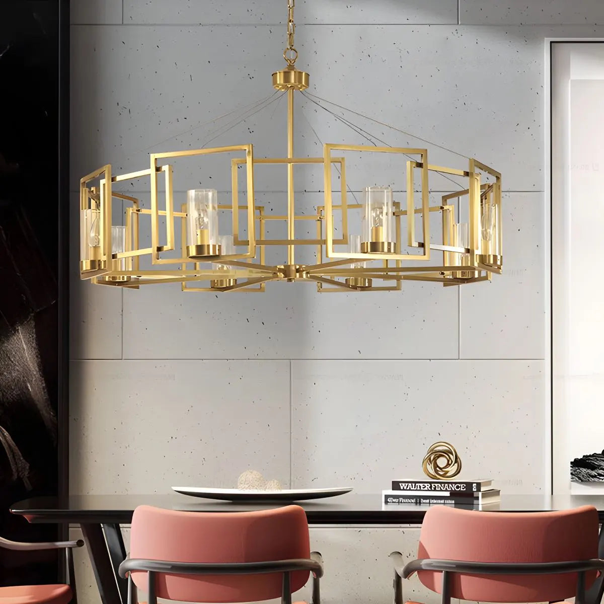 flairel Modern Luxury All Copper Chandelier