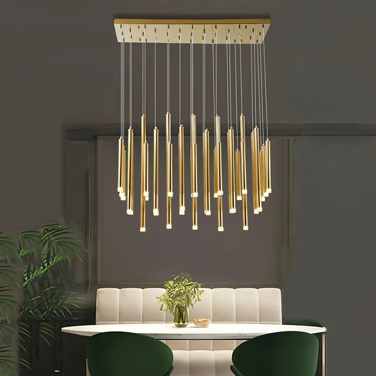 flairel Modern Luxury Large Long Cylindrical Chandelier