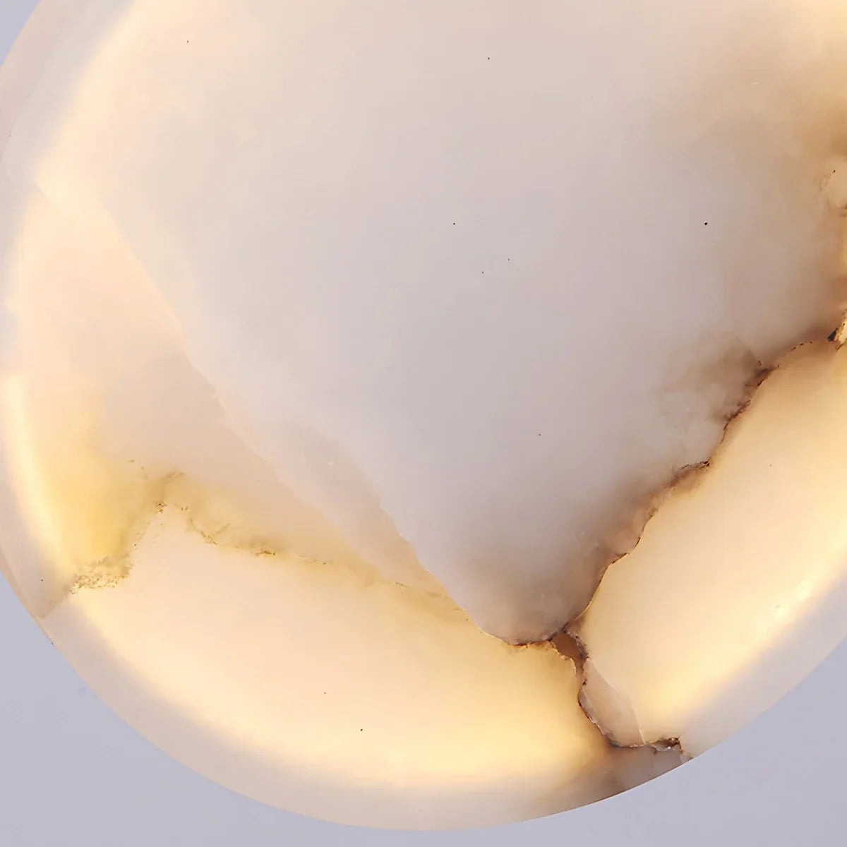 flairel Moonshade Natural Alabaster Pendant Chandelier