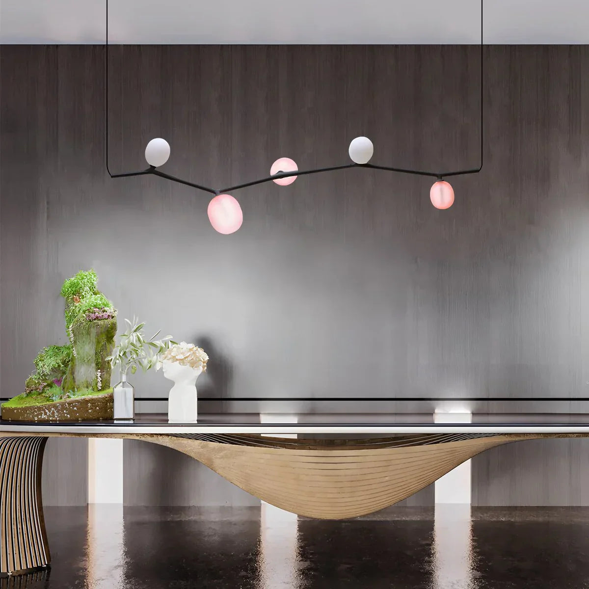 flairel Nordic Creative Tree Branch Glass Chandelier