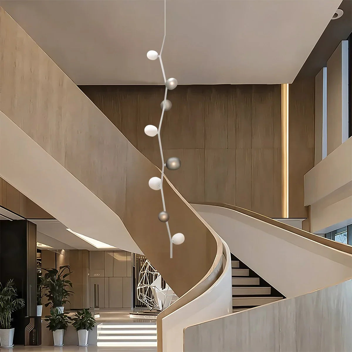 flairel Nordic Creative Tree Branch Glass Chandelier