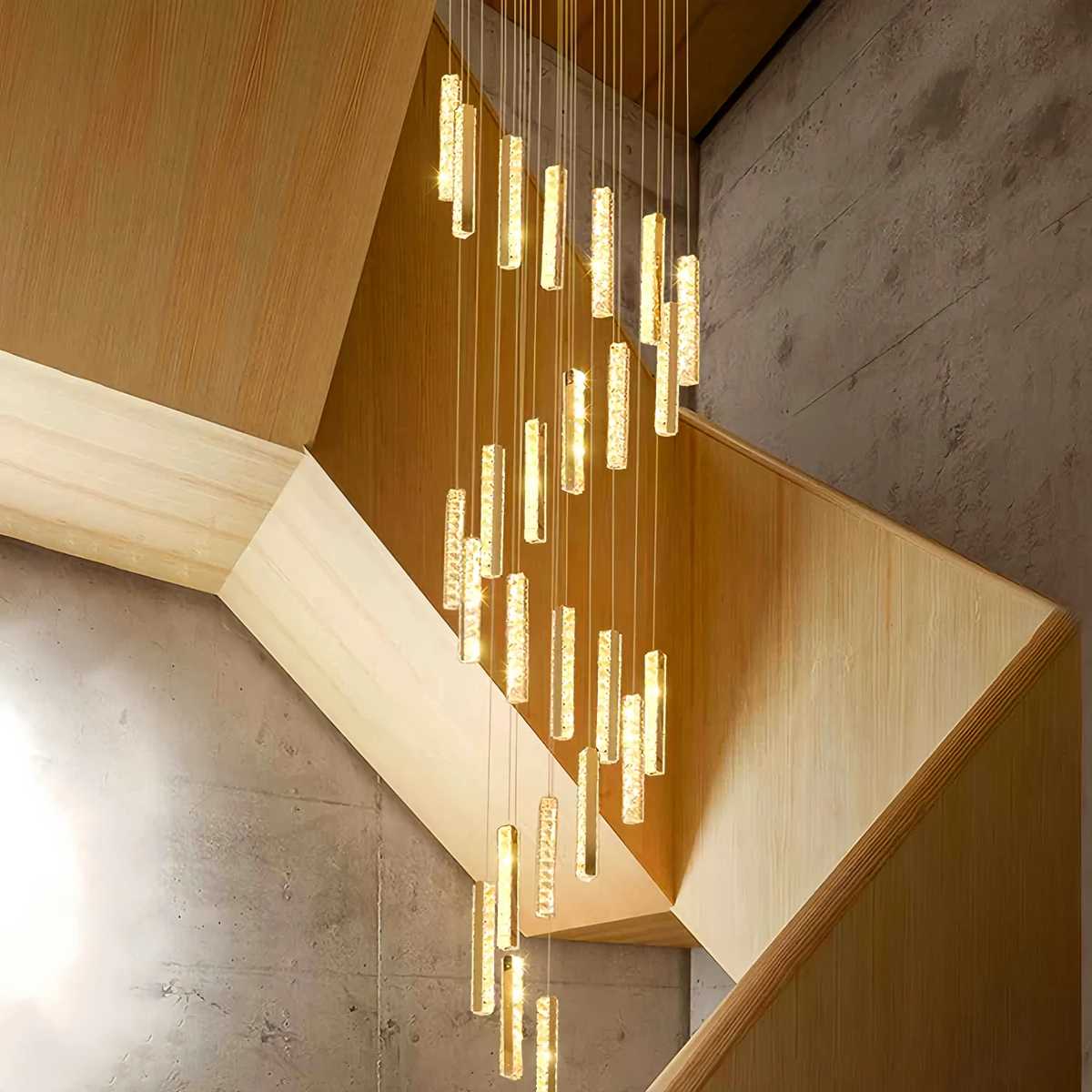 flairel Nordic Crystal LED Chandelier
