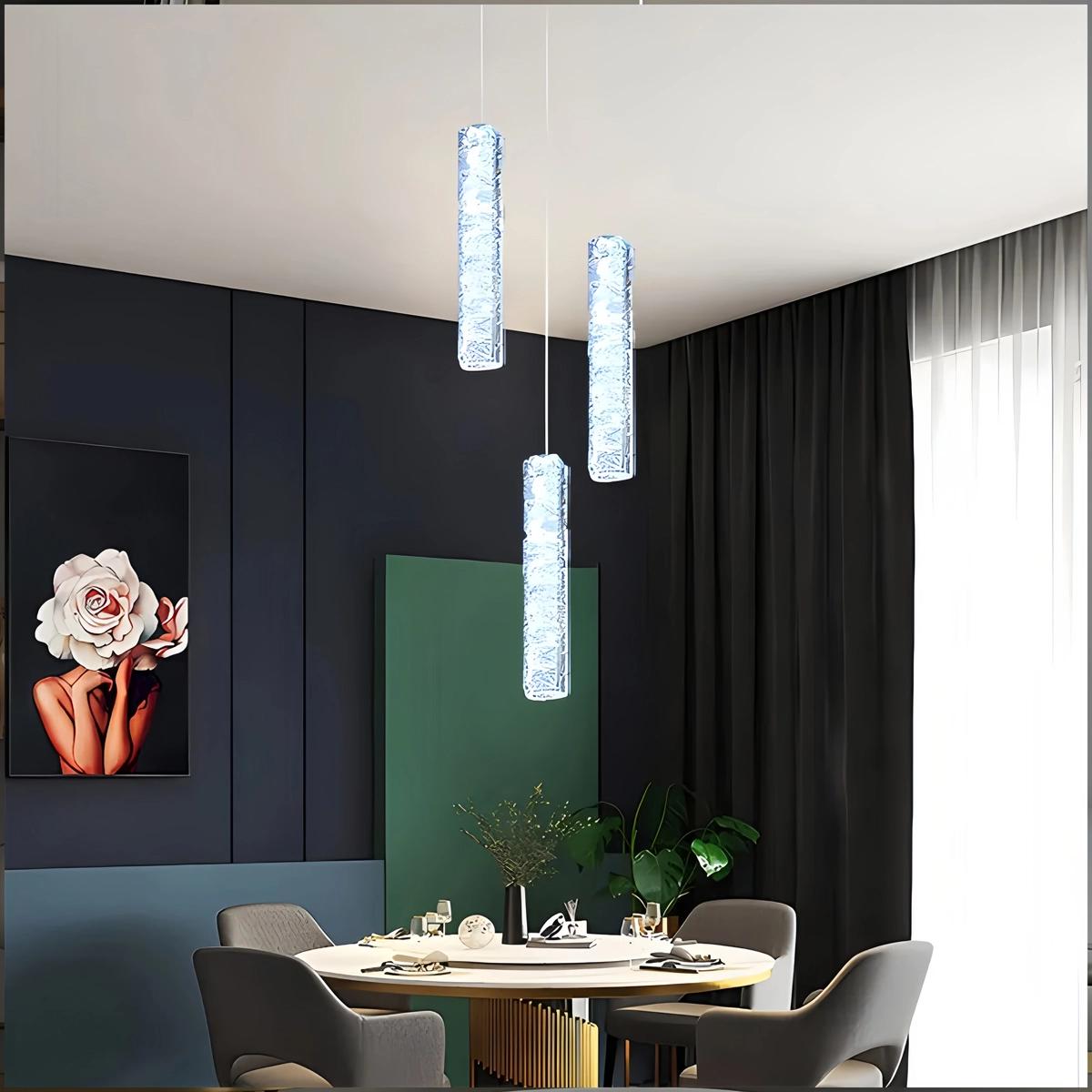 flairel Nordic Crystal LED Chandelier