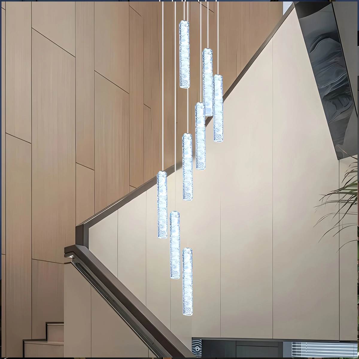 flairel Nordic Crystal LED Chandelier