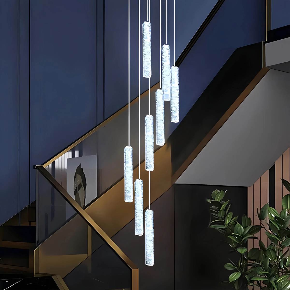 flairel Nordic Crystal LED Chandelier