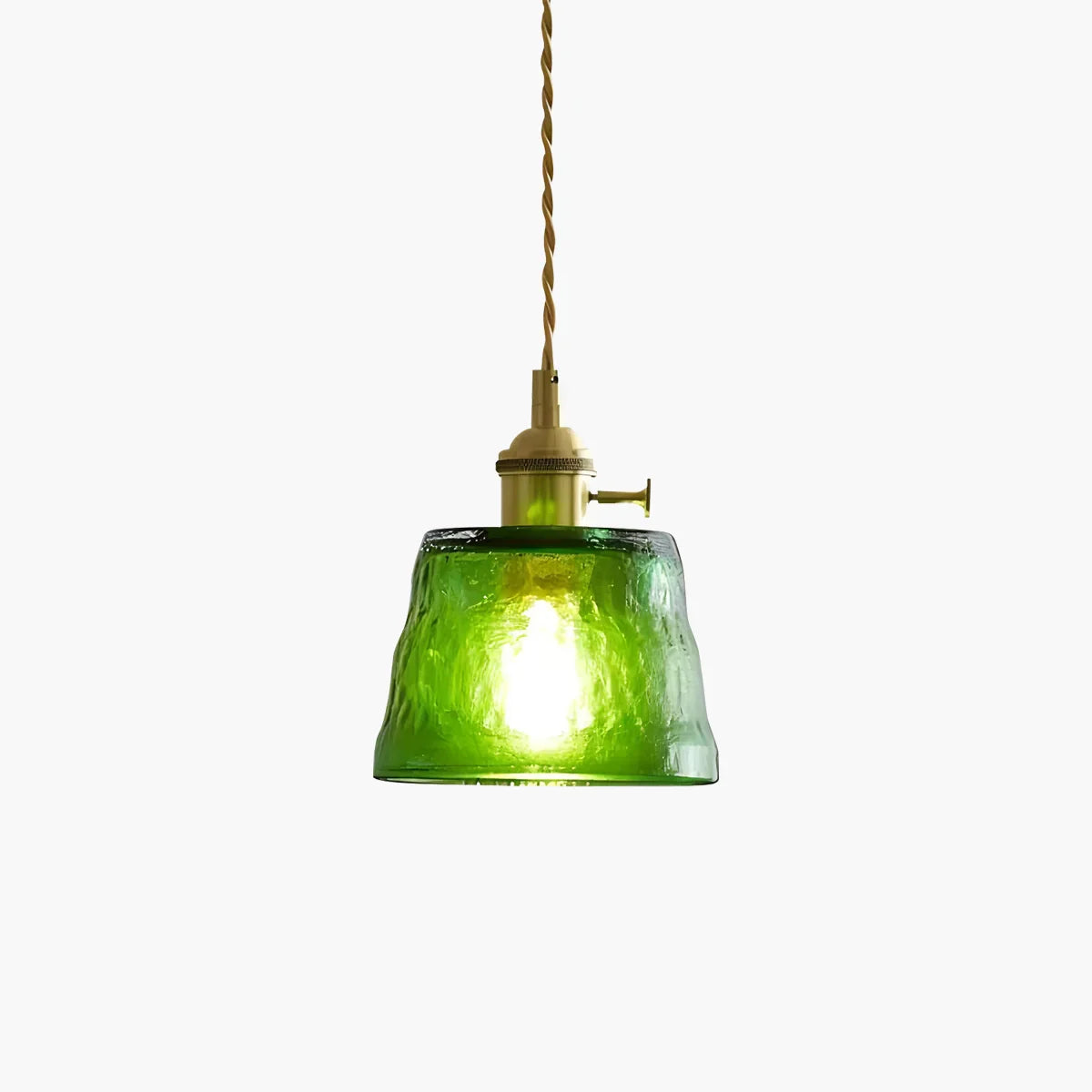 flairel Nordic Cup Glass Pendant Lamp for Bedside