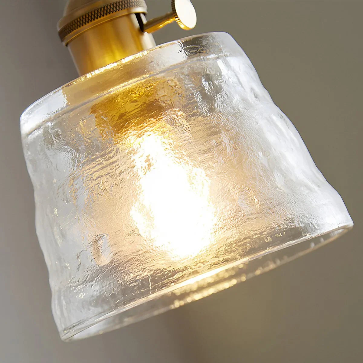 flairel Nordic Cup Glass Pendant Lamp for Bedside