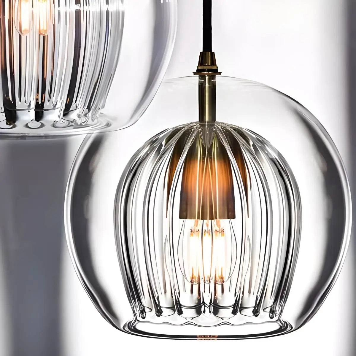 flairel Nordic Glass Globe Pendant Light for Modern Interiors