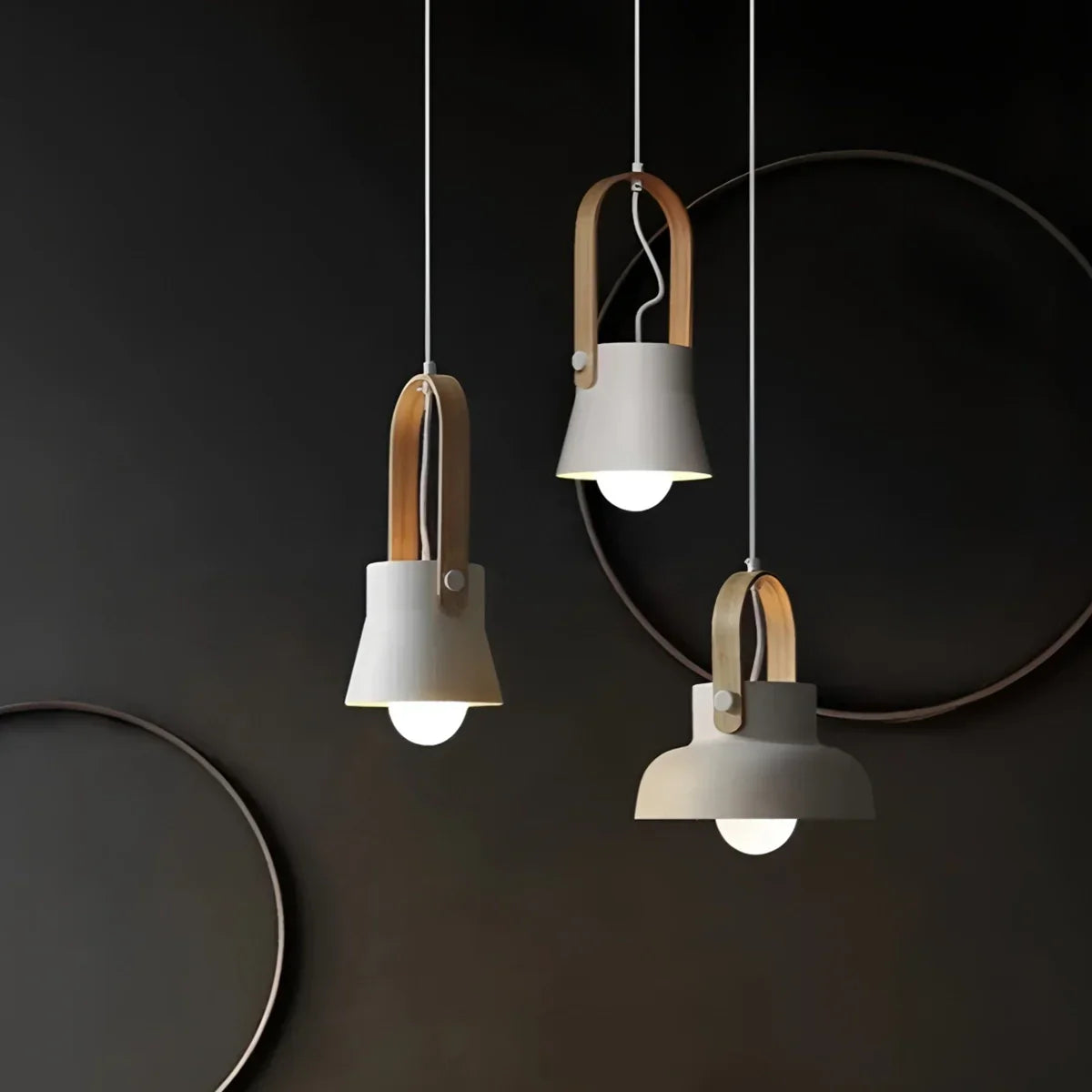 flairel Nordic Macaron Pendant Light for Dining Room Kitchen