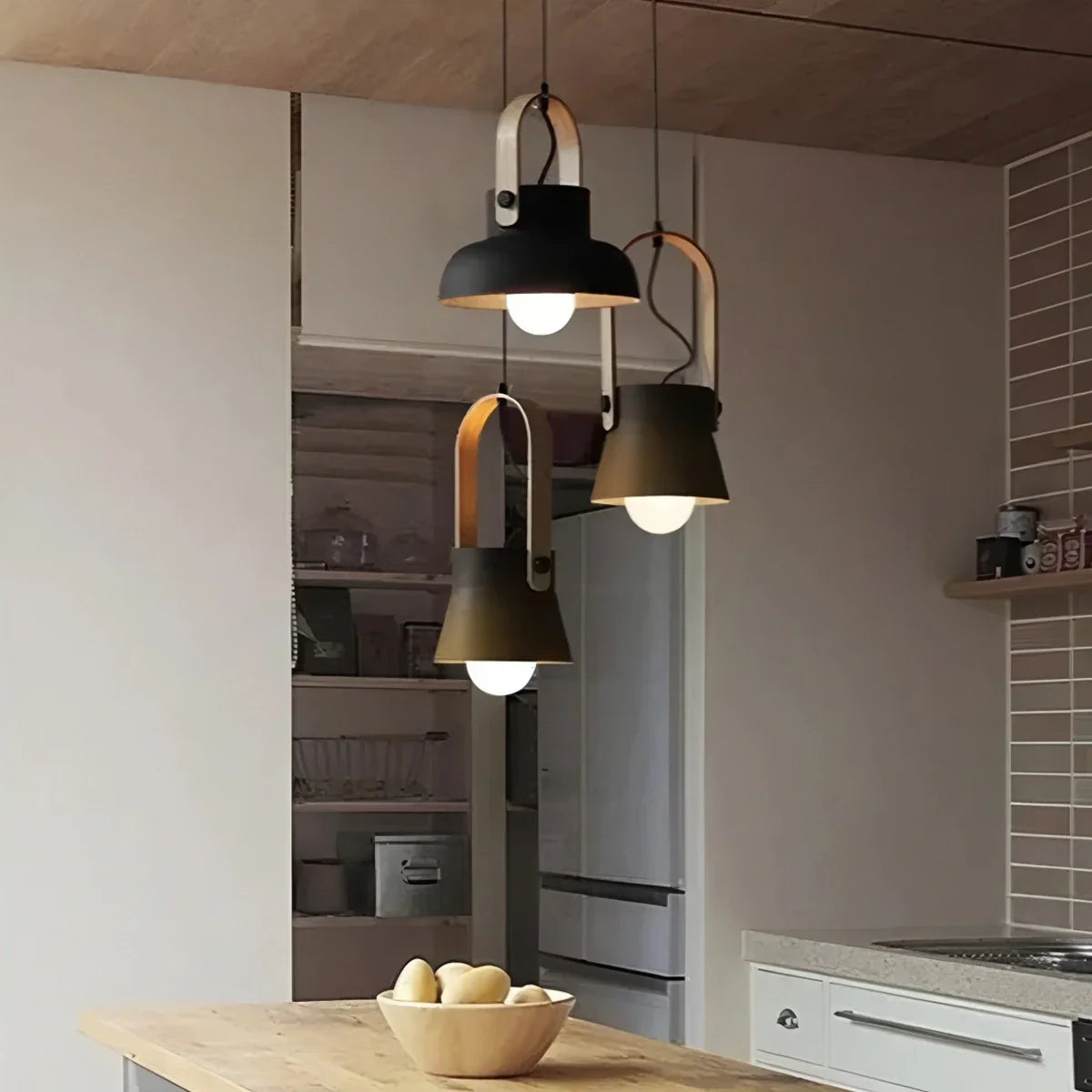 flairel Nordic Macaron Pendant Light for Dining Room Kitchen