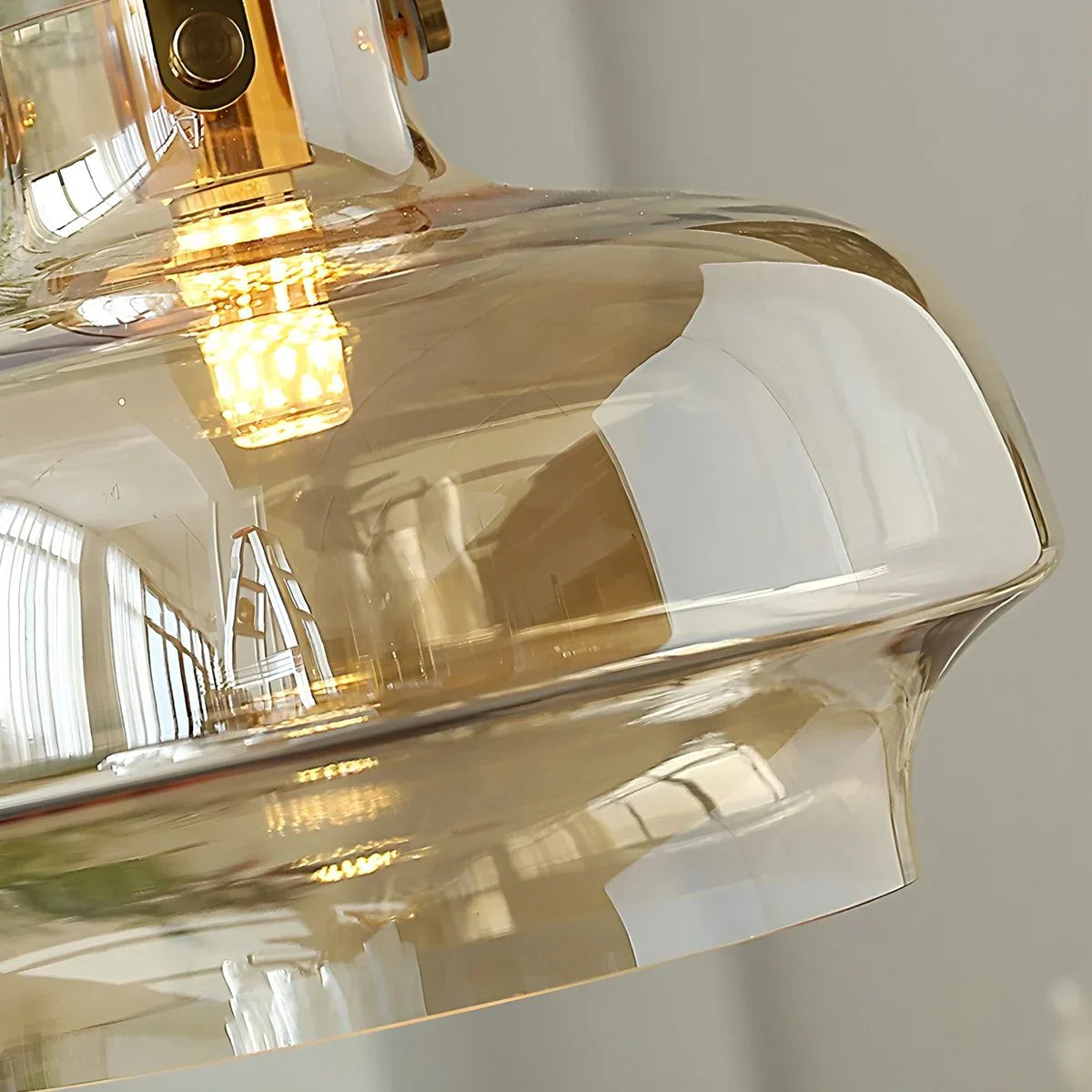 flairel Nordic Minimalist Dining Room Glass Pendant Light