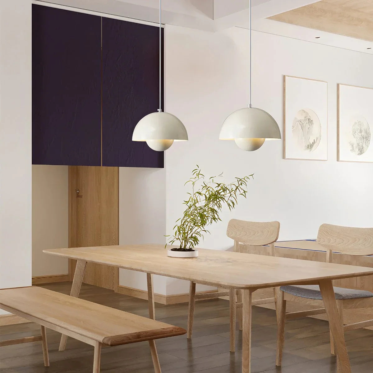 flairel Nordic Colorful Flower Bud Pendant Light