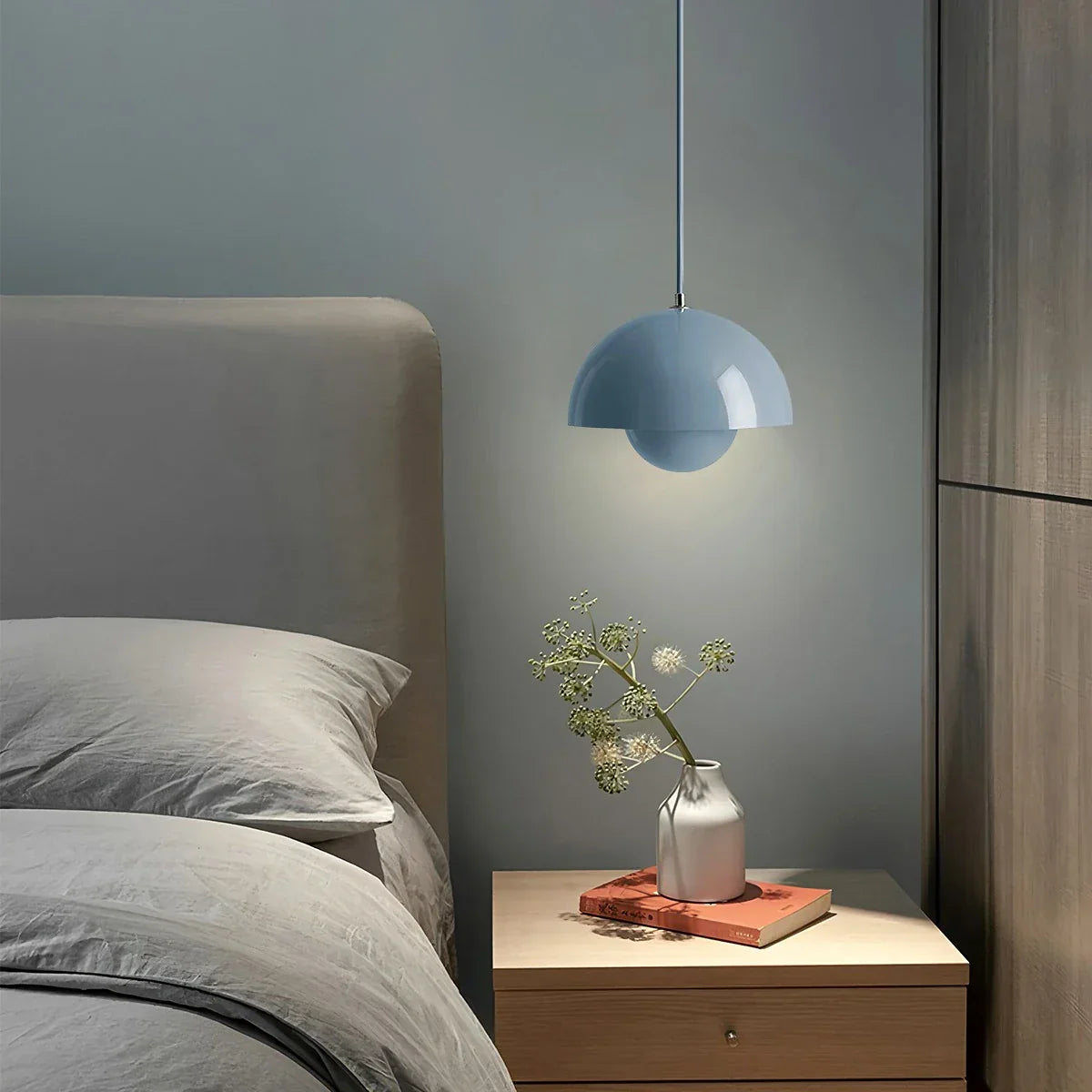 flairel Nordic Colorful Flower Bud Pendant Light