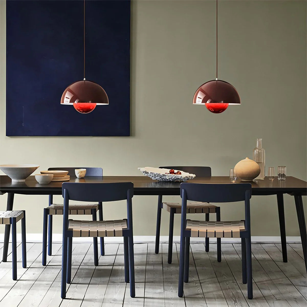 flairel Nordic Colorful Flower Bud Pendant Light