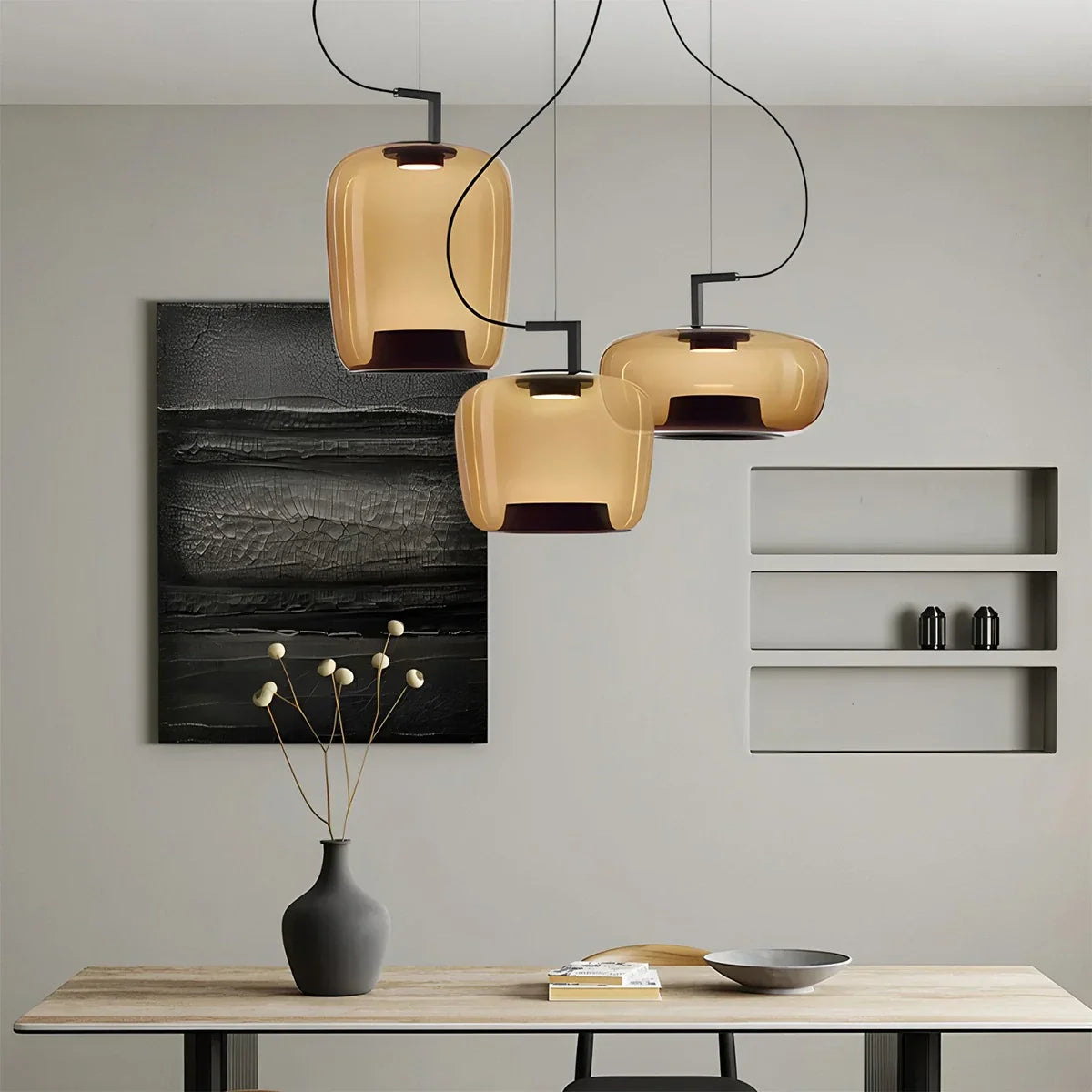 flairel Nordic Minimalist Glass Pendant Light