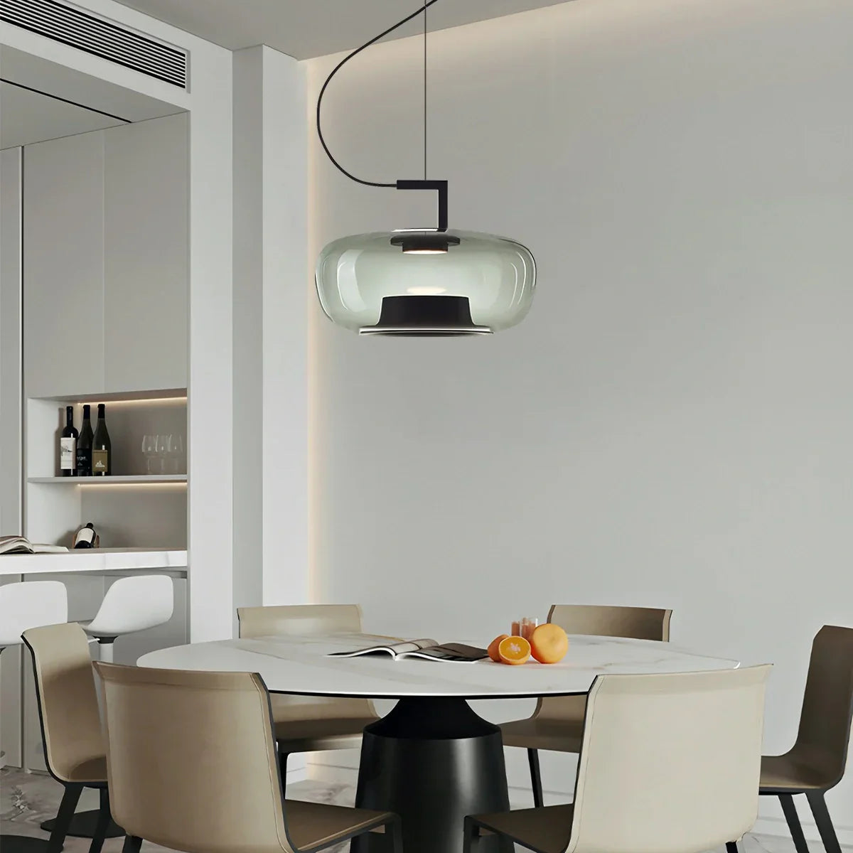 flairel Nordic Minimalist Glass Pendant Light