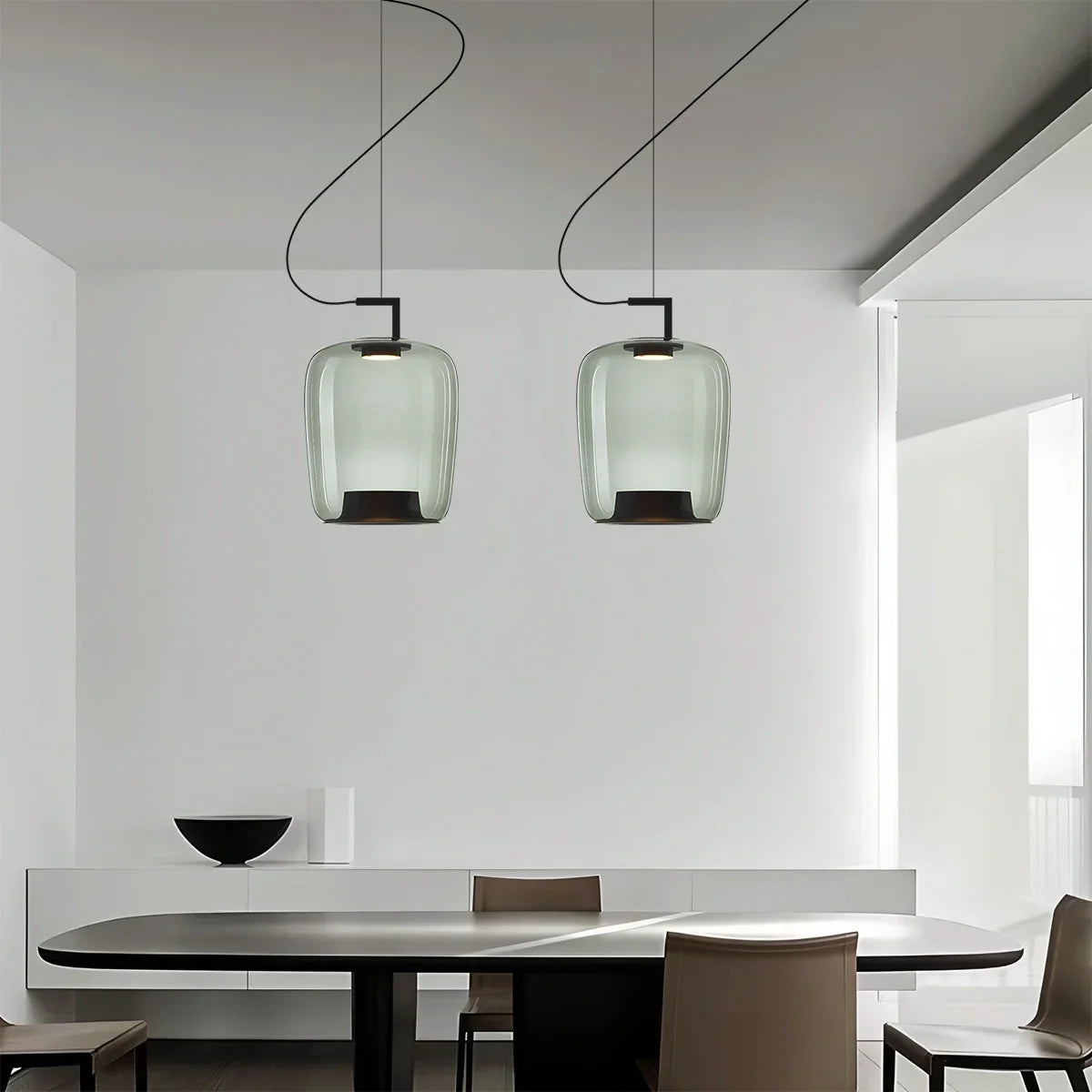 flairel Nordic Minimalist Glass Pendant Light